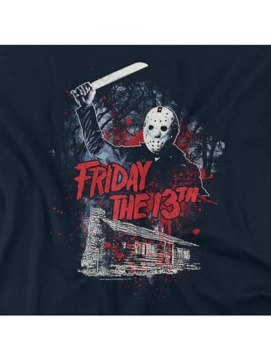 Футболка с принтом Cabin Friday The 13th — изображение 3 из 3, темно-синий