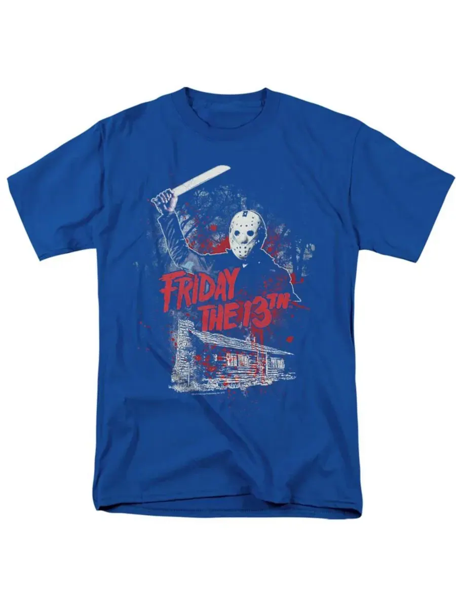 Футболка с принтом Cabin Friday The 13th — изображение 1 из 3, королевский