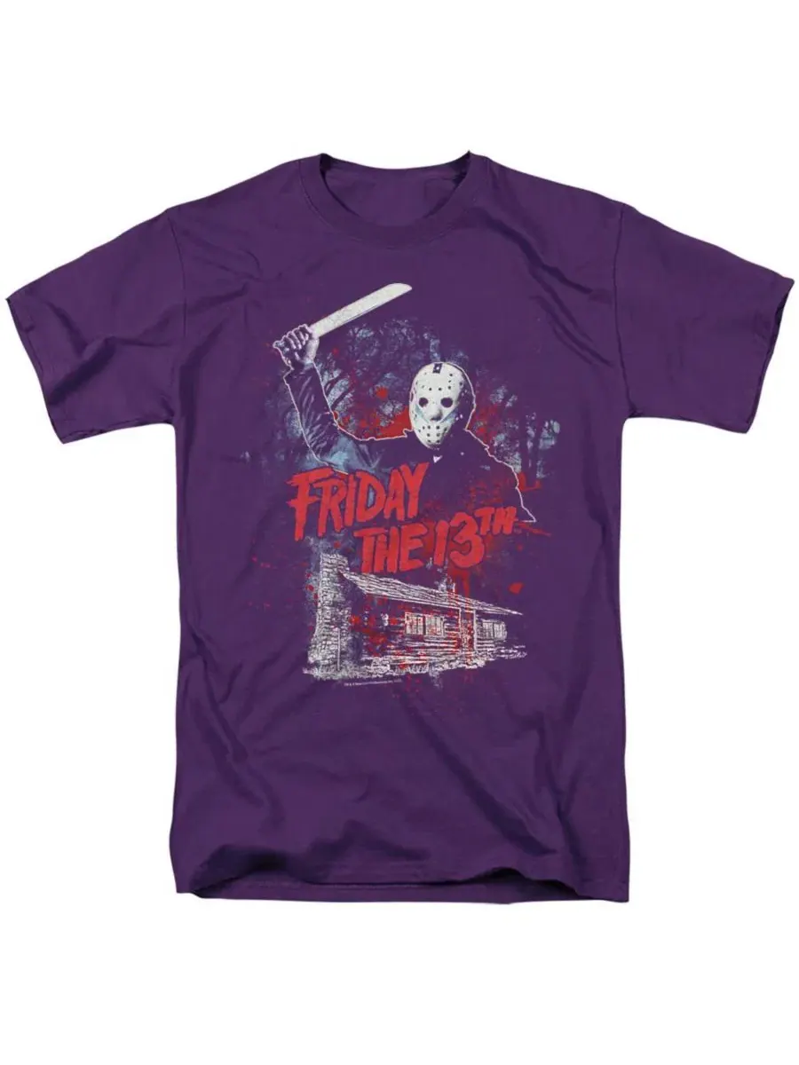 Футболка с принтом Friday The 13th — изображение 1 из 3, фиолетовый