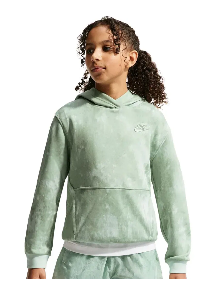 Худи из футера Nike Sportswear Club, с капюшоном и длинным рукавом Nike — изображение 1 из 5, зеленый