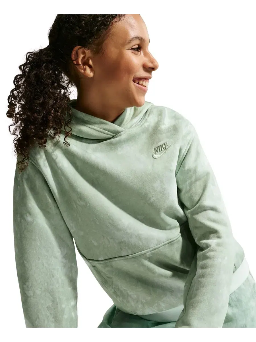 Худи из футера Nike Sportswear Club, с капюшоном и длинным рукавом Nike — изображение 3 из 5, зеленый