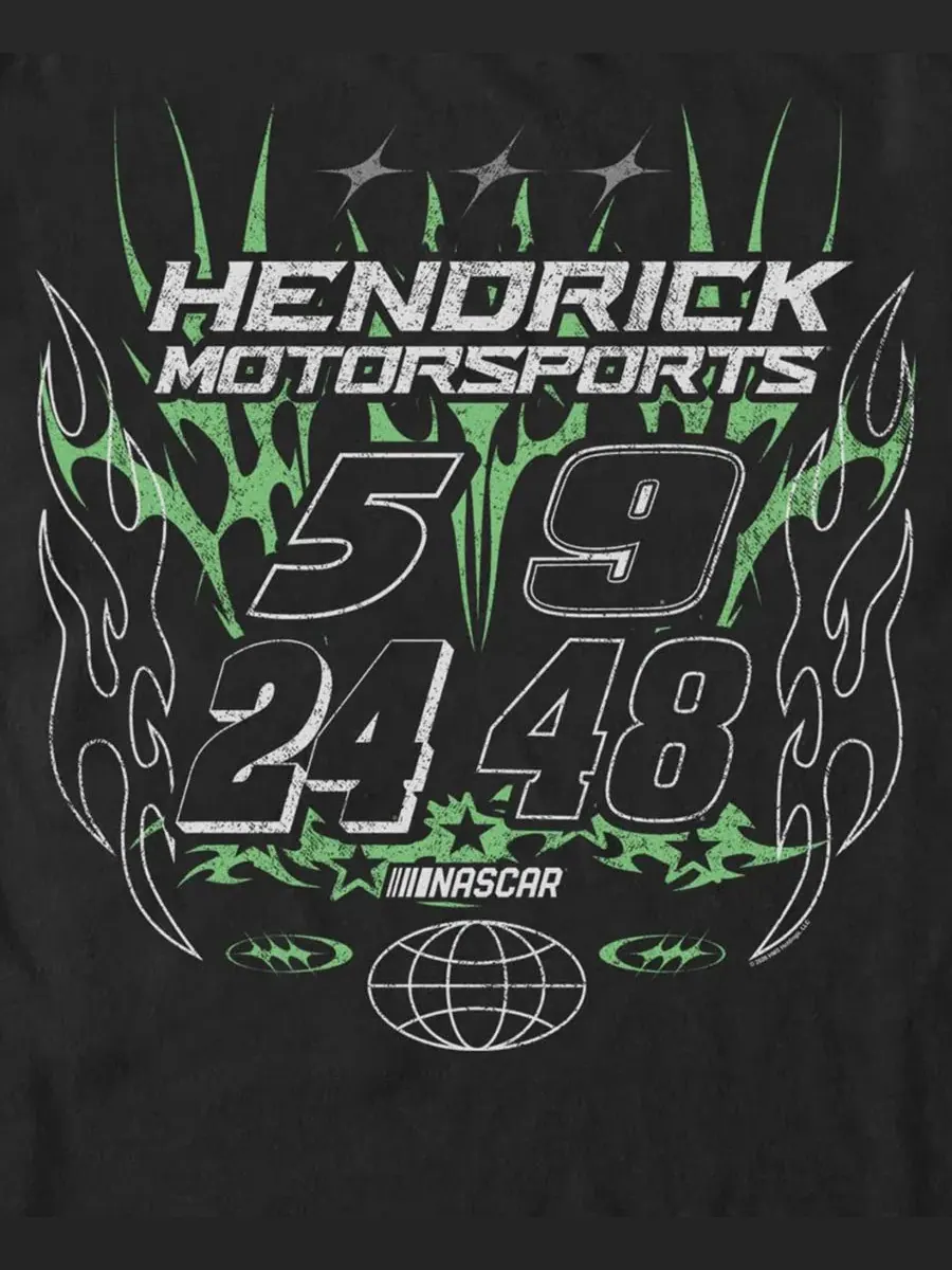 Футболка с принтом Dark Acid Racing Hendrick Motorsports Fifth Sun — изображение 3 из 3, черный
