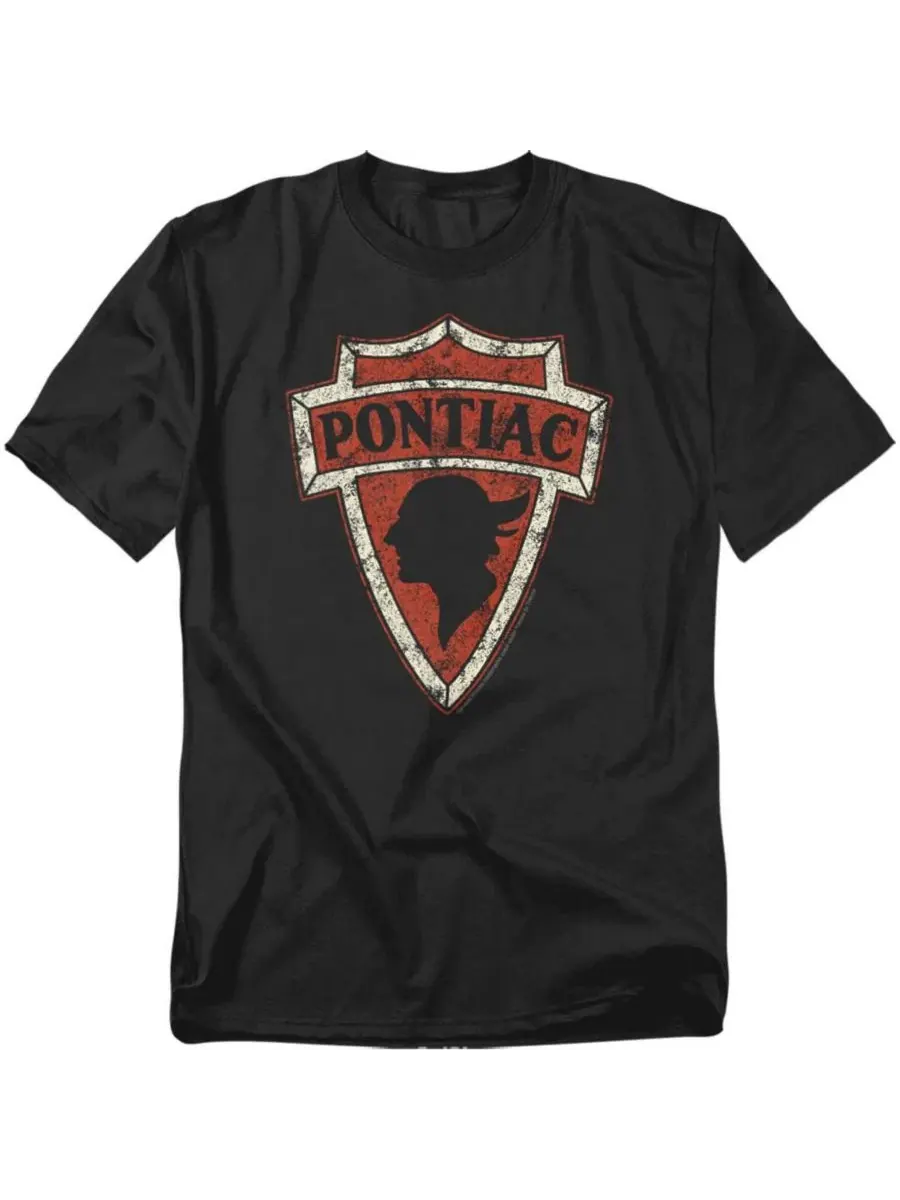 Футболка с принтом Pontiac Early Pontiac Arrowhead Logovision — изображение 1 из 3, черный