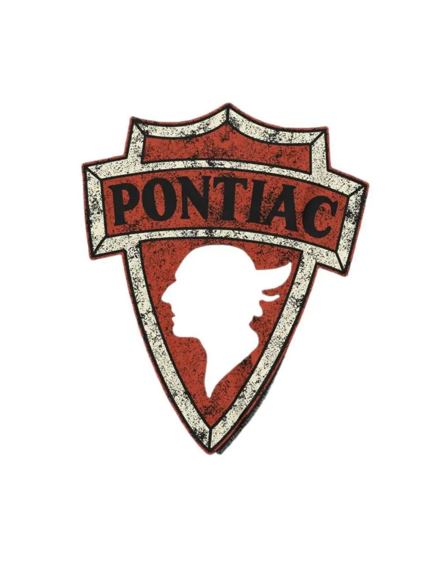 Футболка с принтом Pontiac Early Pontiac Arrowhead Logovision — изображение 2 из 3, черный