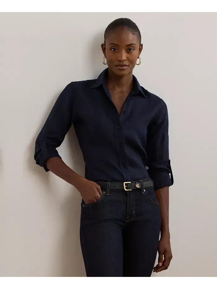 100% льняная рубашка Lauren Ralph Lauren