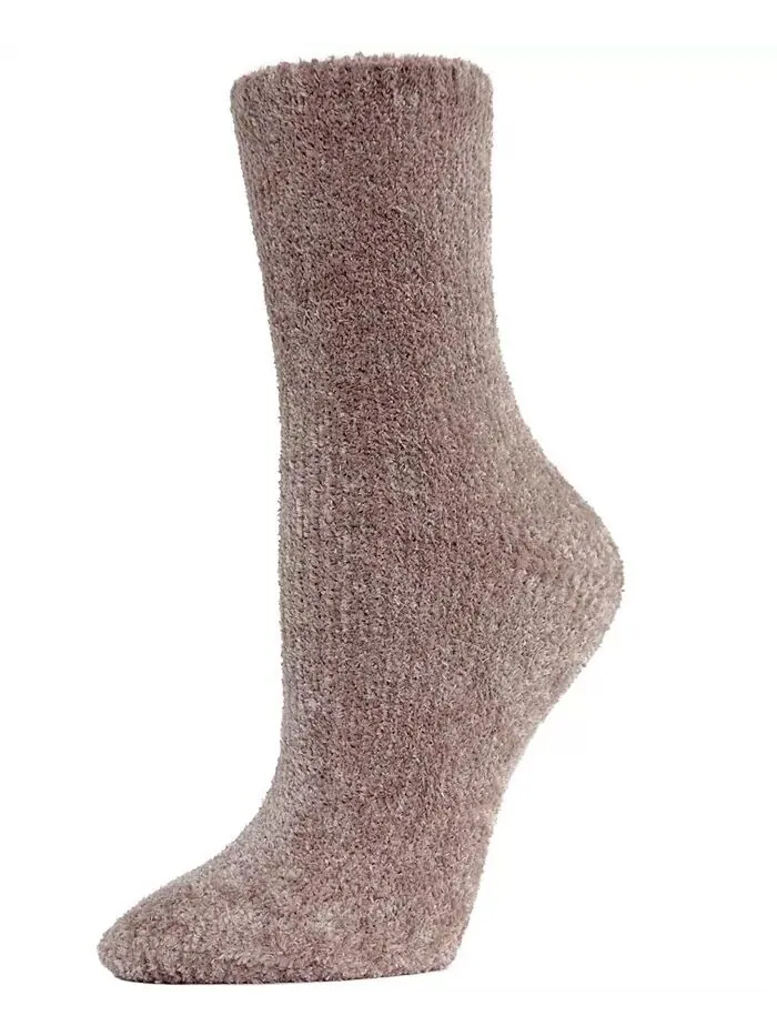 Женские носки Velour Luxe Crew MeMoi — изображение 1 из 1, серый