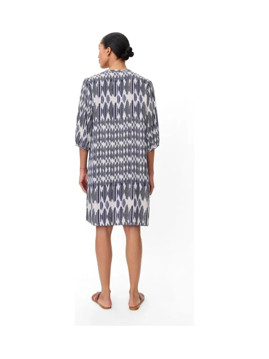 Платье свободного кроя с мягкими рукавами-фонариками Manyvorae Relaxed Draped Dress Masai Copenhagen — изображение 3 из 4