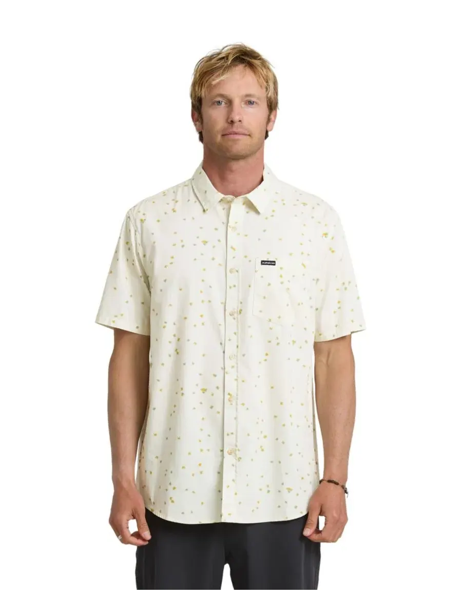 Мужская классическая рубашка с коротким рукавом Quiksilver — изображение 1 из 3, белый
