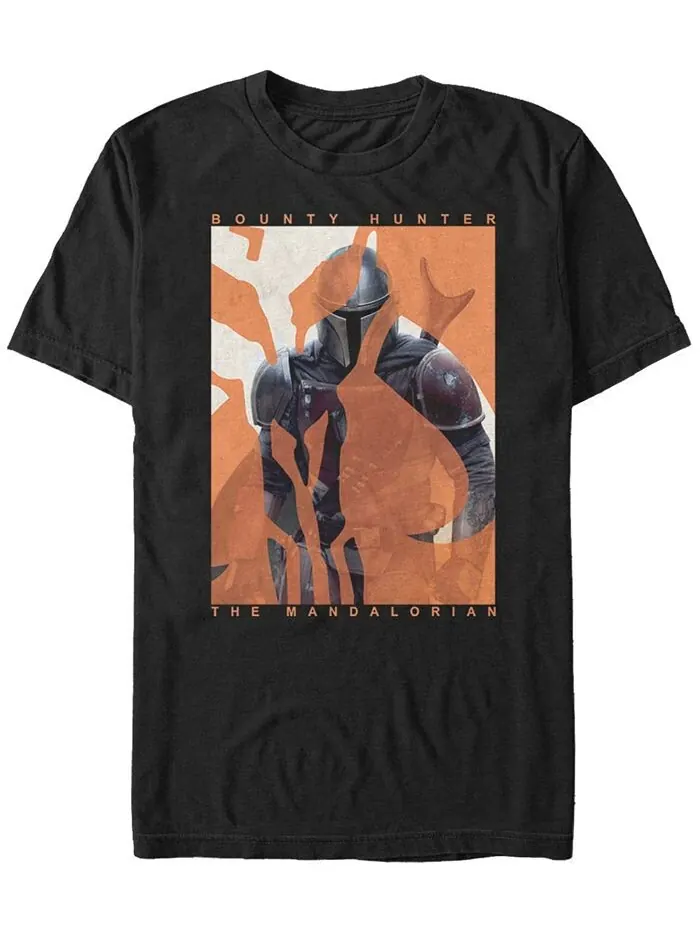 Мужская футболка Mandalorian Hunt с короткими рукавами и круглым вырезом Fifth Sun — изображение 1 из 1, черный