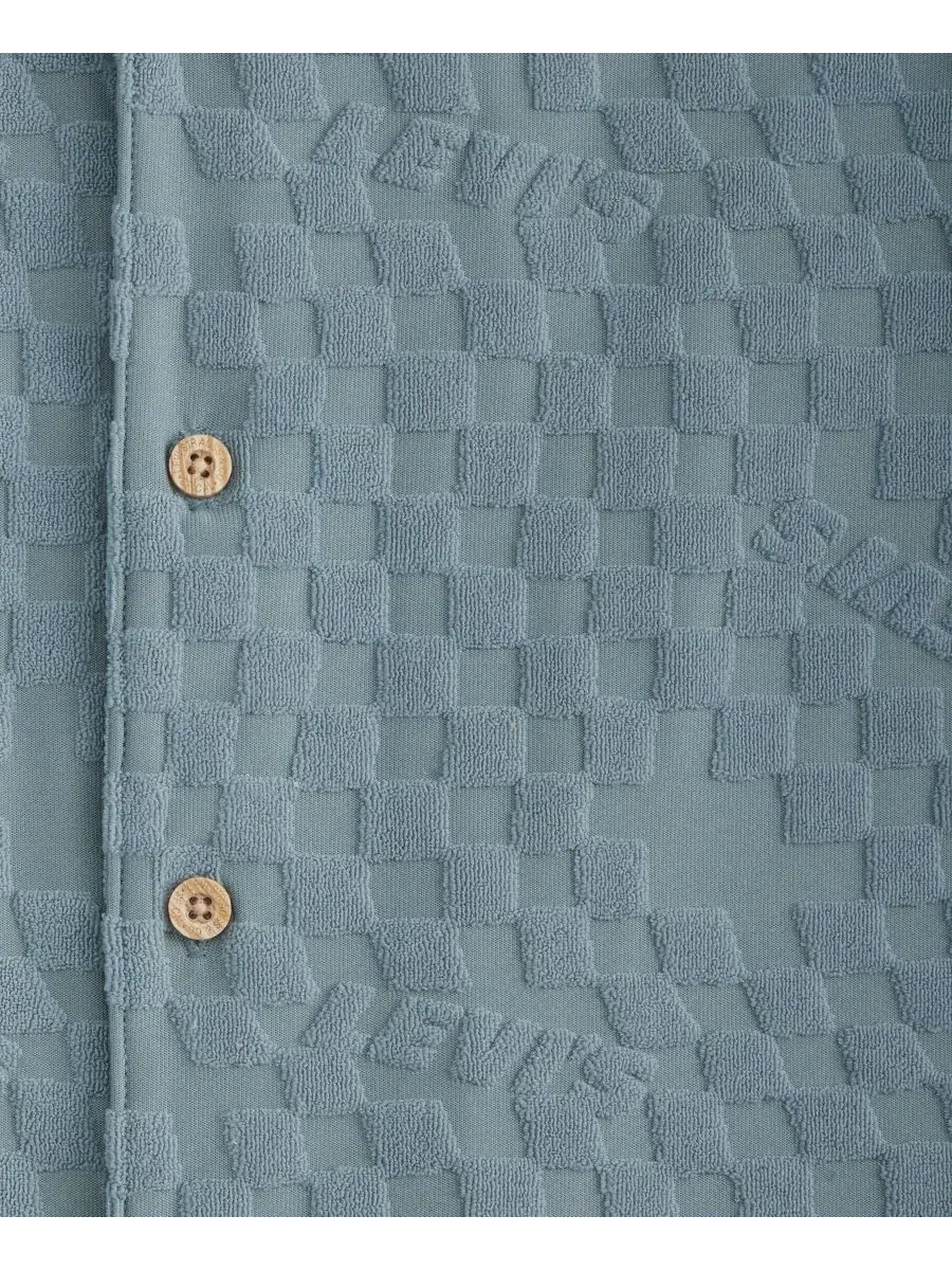 Вязаная футболка с коротким рукавом для мальчиков 8-20 лет Levi'S — изображение 5 из 5, серый