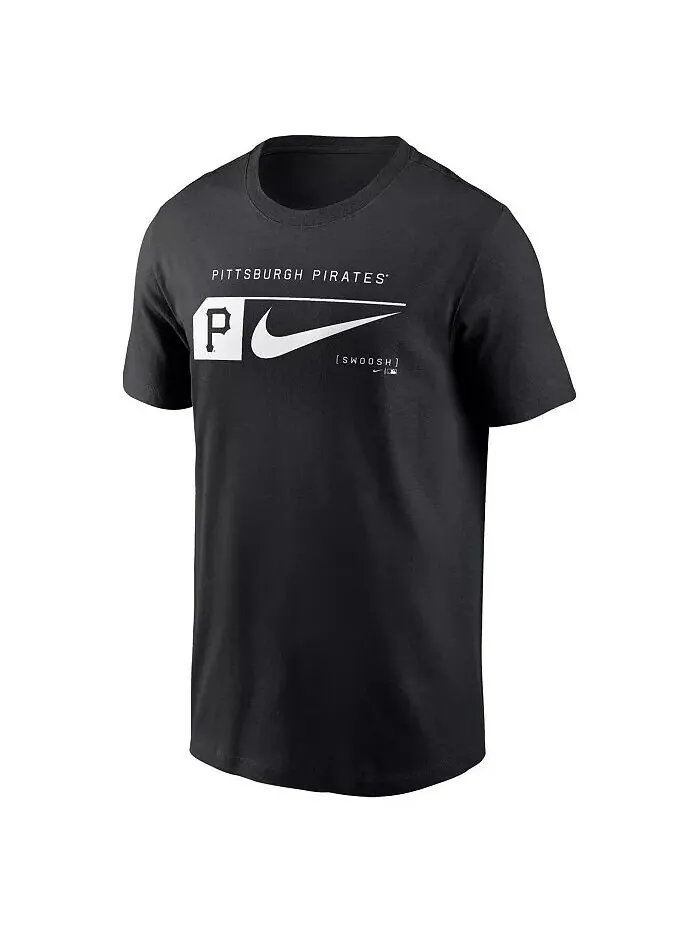 Мужская черная модная футболка с логотипом Pittsburgh Pirates Nike — изображение 3 из 3, черный