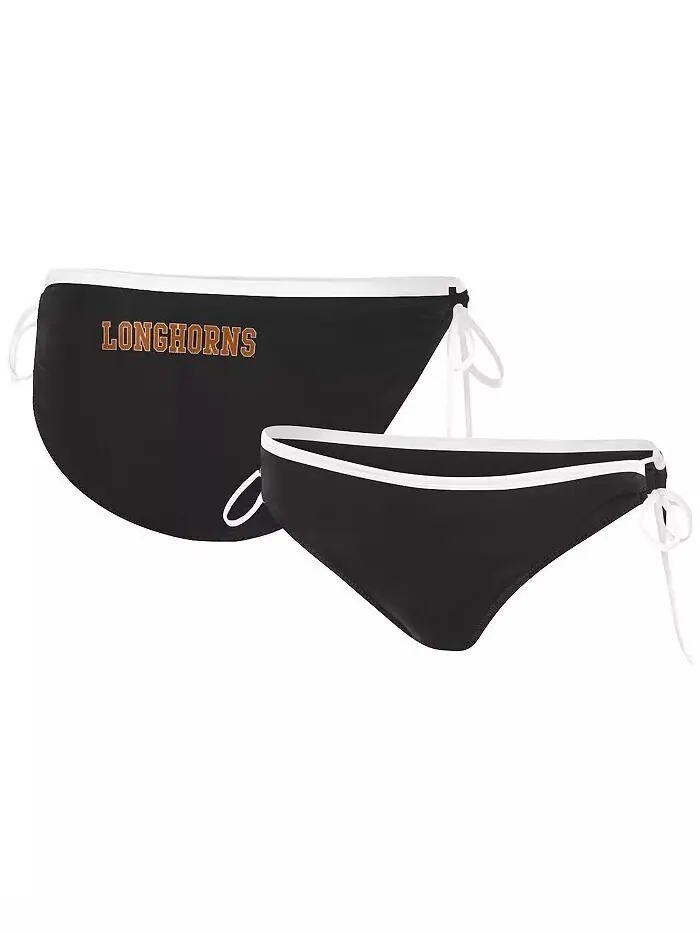 Женские черные плавки бикини Perfect Match Texas Longhorns G-Iii 4Her By Carl Banks — изображение 1 из 3, черный