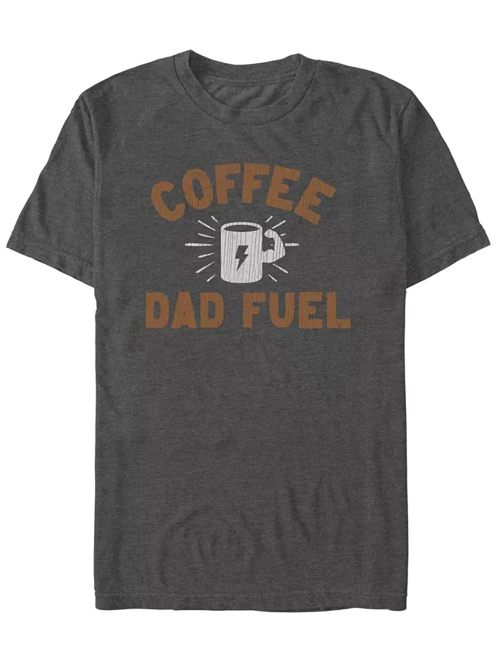 Мужская футболка с коротким рукавом Coffee Dad Fifth Sun — изображение 1 из 3, темно-серый