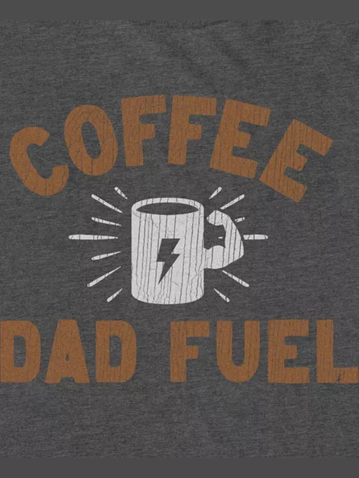Мужская футболка с коротким рукавом Coffee Dad Fifth Sun — изображение 3 из 3, темно-серый