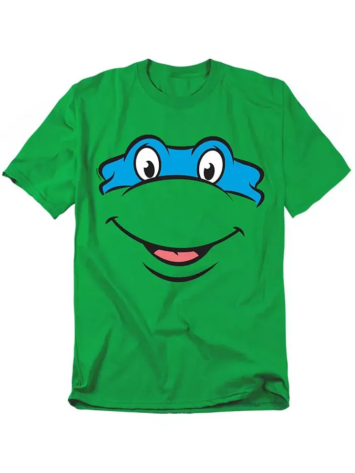 Мужская футболка Leonardo Smile Teenage Mutant Ninja Turtles — изображение 1 из 3, зеленый