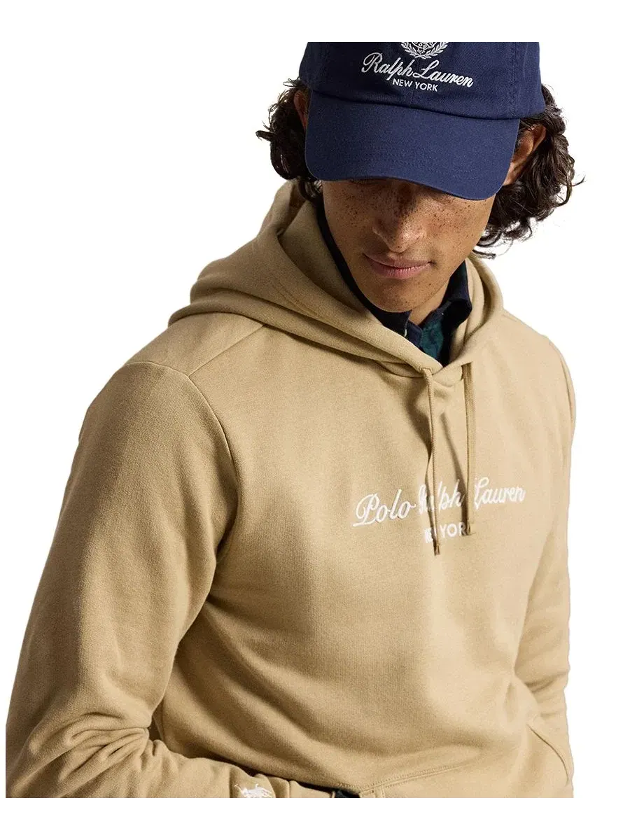 Худи из флиса с вышивкой New York Polo Ralph Lauren — изображение 3 из 5, винтажный хаки