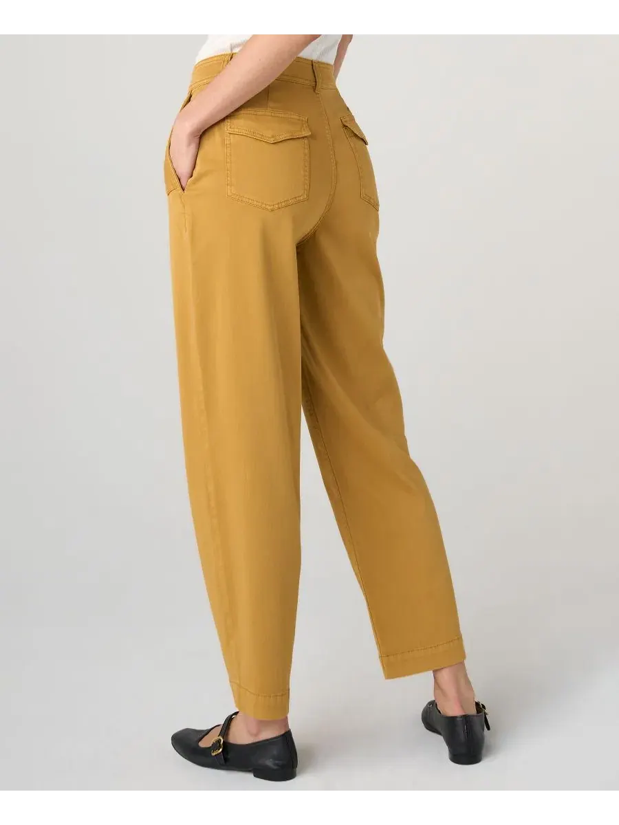 Брюки с защипами и высокой посадкой, модель High-Rise Pleated Trouser Liverpool Los Angeles — изображение 4 из 4, золотистый