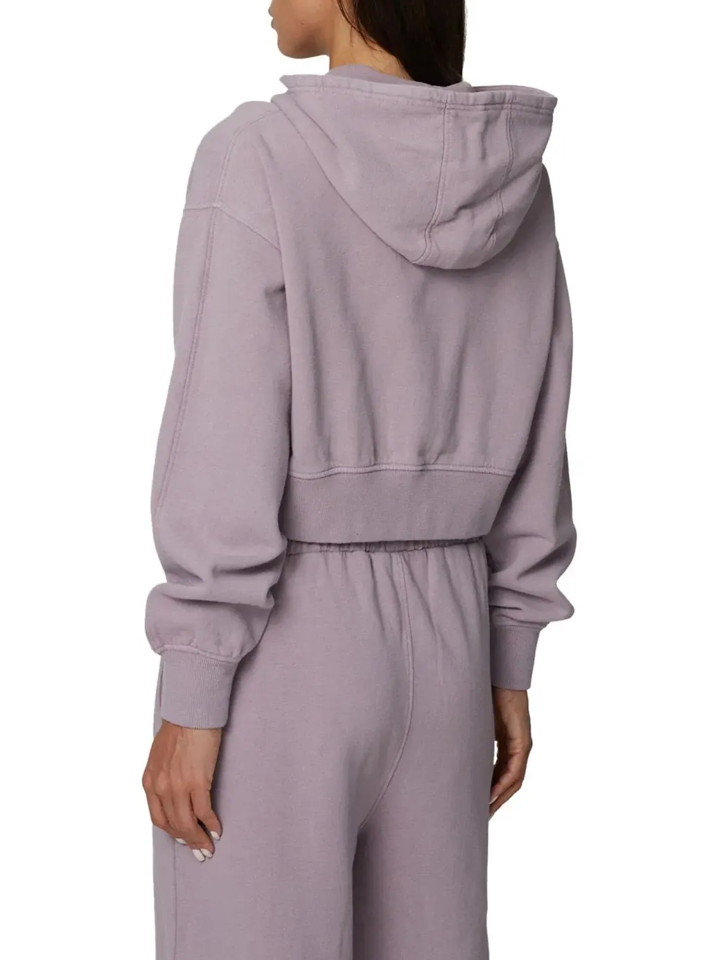Женский укороченный худи на молнии с принтом Essential Cropped Zip Hoodie Good For Nothing — изображение 3 из 4, розовый