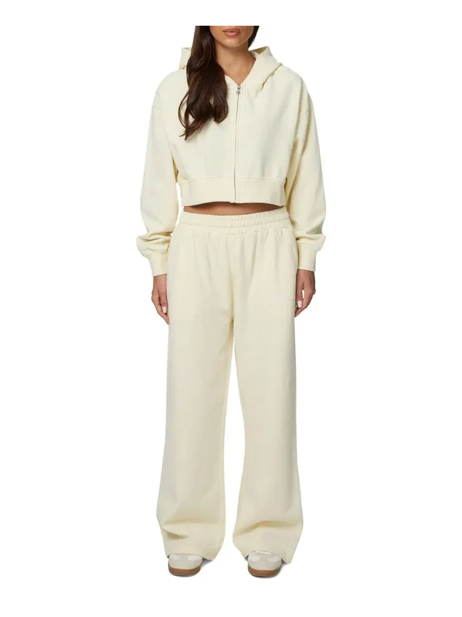 Женский укороченный худи на молнии Essential Cropped Zip Hoodie Good For Nothing — изображение 4 из 5, желтый