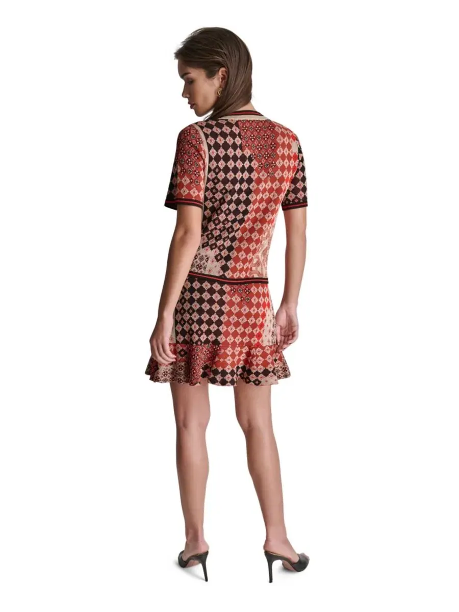 Женский трикотажный топ с коротким рукавом BCBG — изображение 7 из 7, мульти