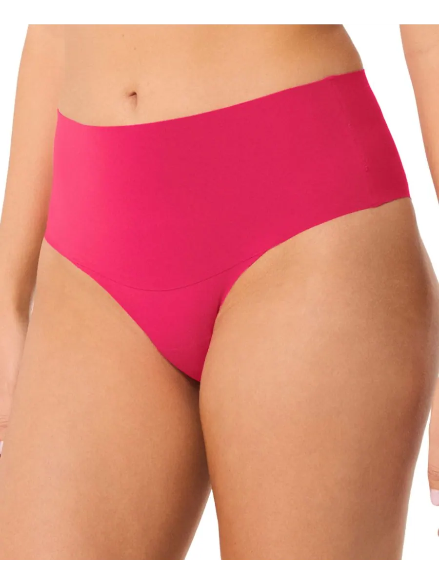 Женские однотонные трусики-танга SPANX — розовый