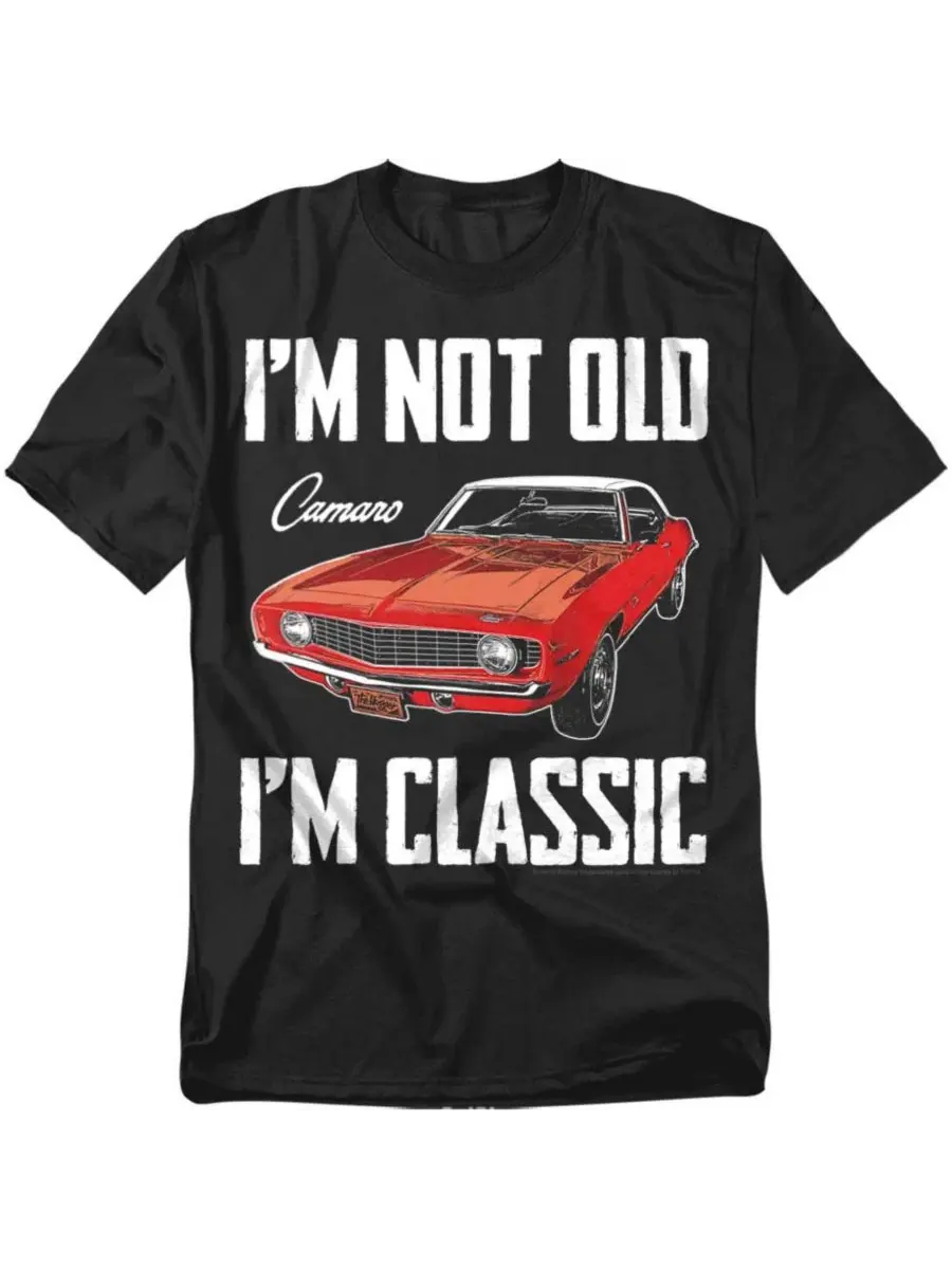 Футболка с принтом I'm Not Old I'm Classic Corvette — изображение 1 из 3, черный