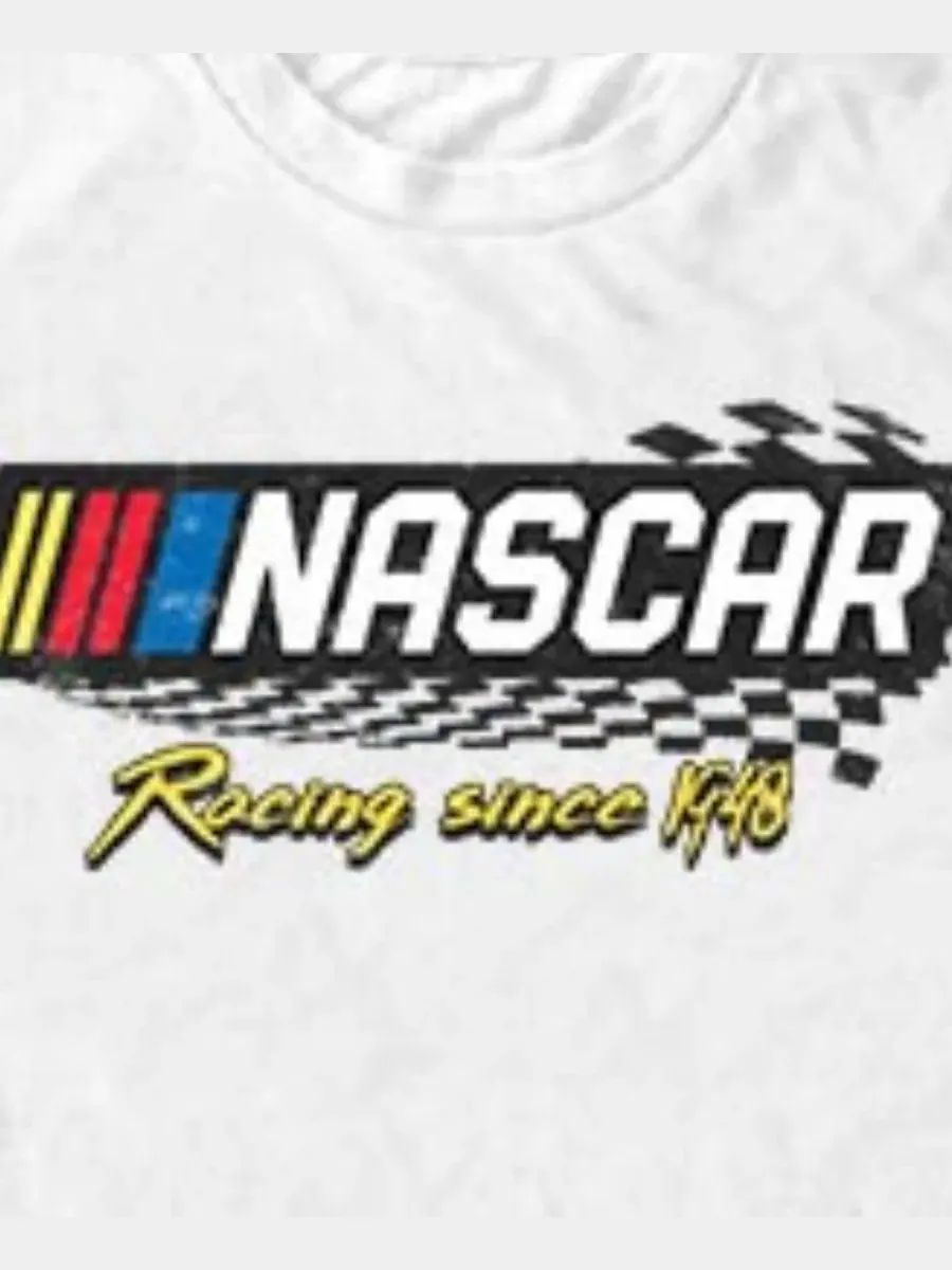 Футболка с графическим принтом NASCAR Racing Since 1948 Fifth Sun — изображение 3 из 3, белый