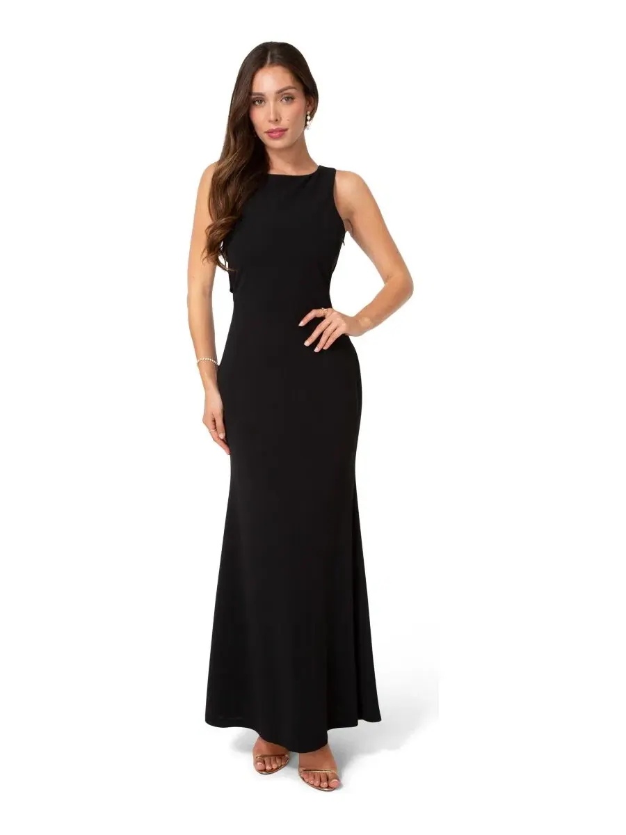 Платье-макси Twist Back Boatneck Bebe