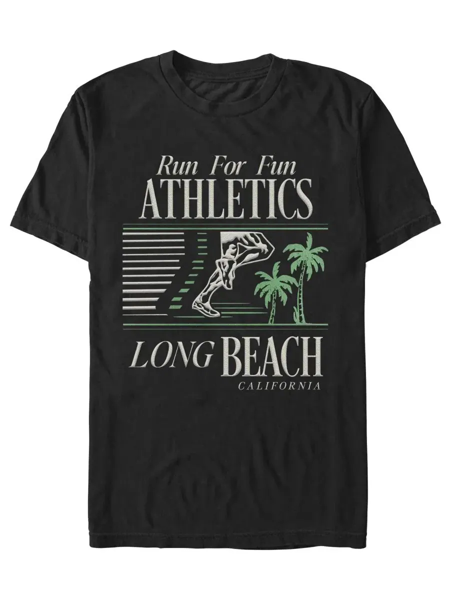 Футболка с коротким рукавом Run Long Beach Fifth Sun — изображение 1 из 3, черный