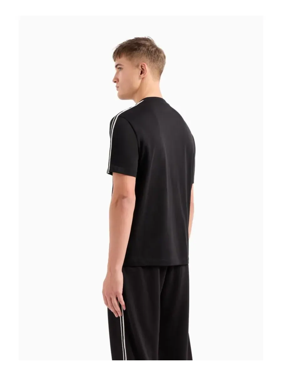 Мужская футболка с фирменным логотипом A|X Armani Exchange — изображение 2 из 4, черный