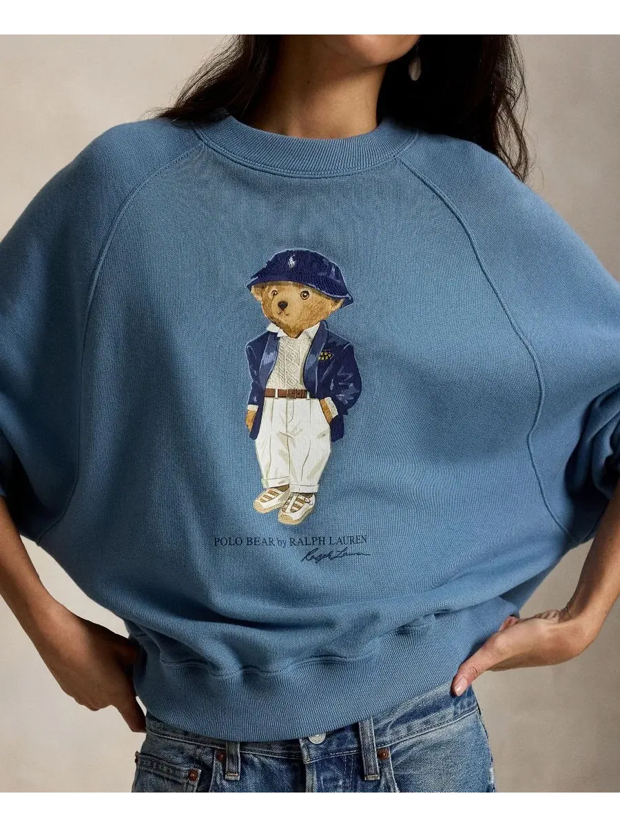 Женская толстовка Polo Bear с круглым вырезом Polo Ralph Lauren — изображение 4 из 6, синий