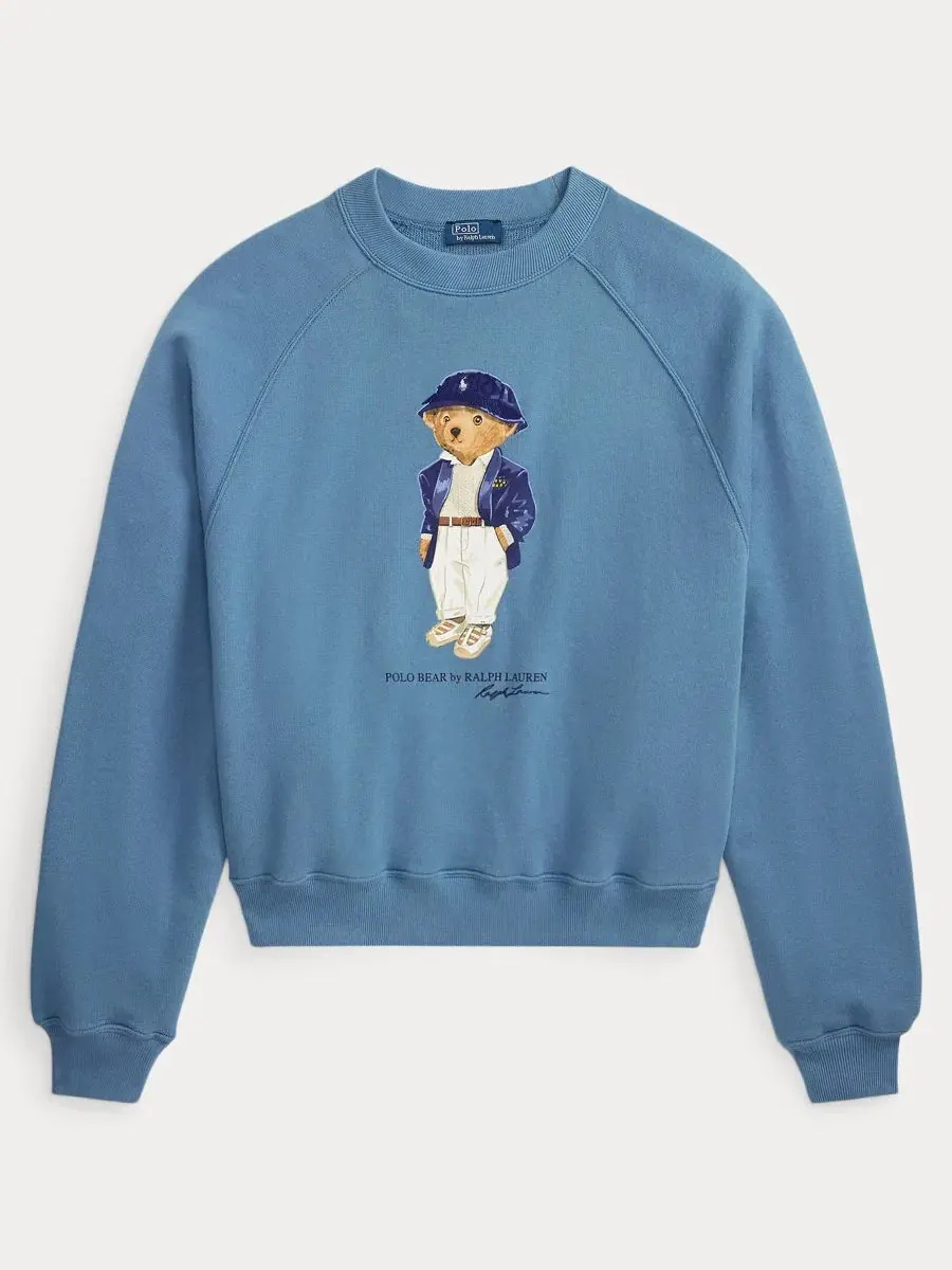 Женская толстовка Polo Bear с круглым вырезом Polo Ralph Lauren — изображение 6 из 6, синий