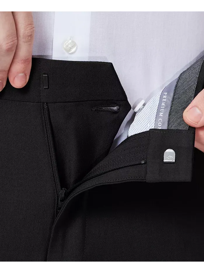 Мужские классические брюки прямого кроя Premium Comfort Slim-Fit с эластичной тканью для комфорта — 4