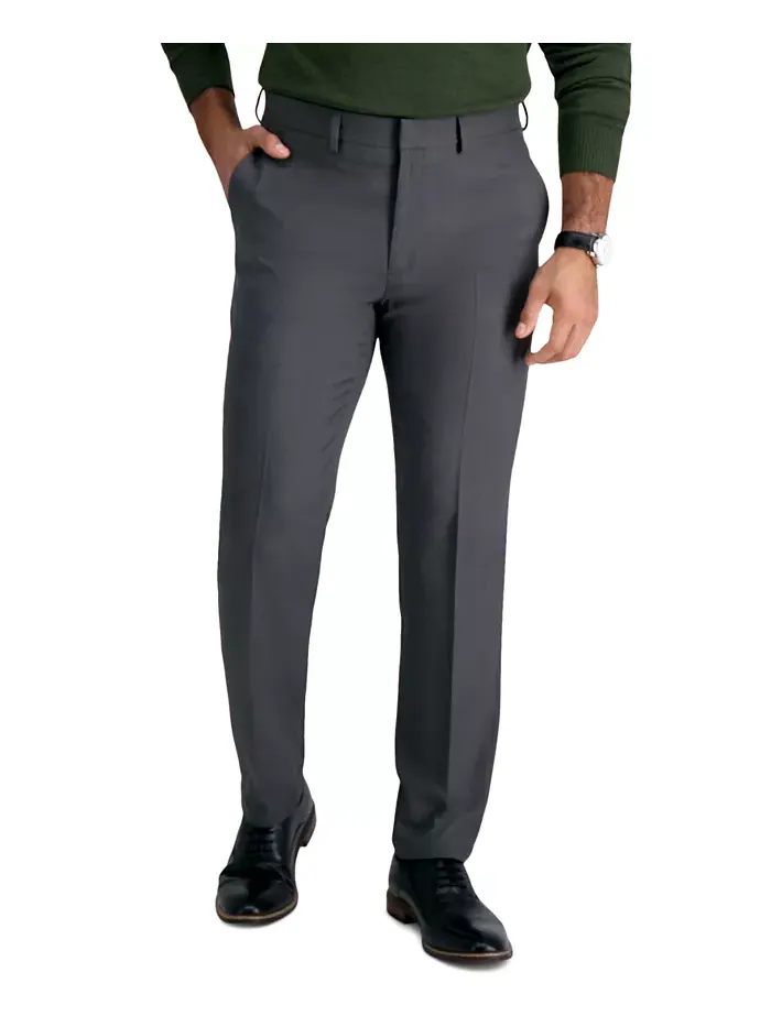Мужские классические брюки прямого кроя Premium Comfort Slim-Fit с эластичной тканью для комфорта — 2