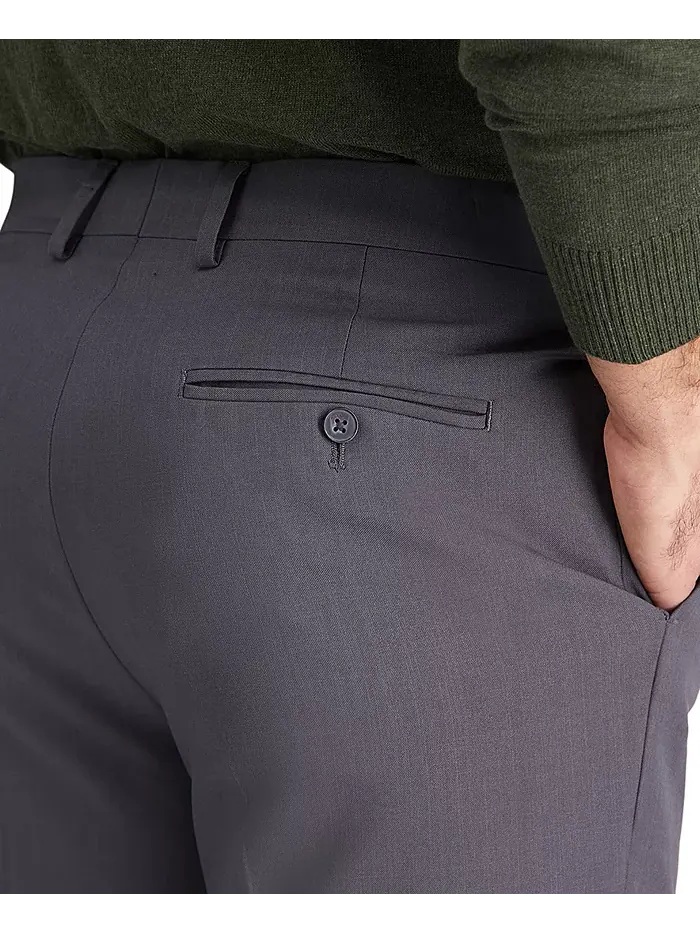 Мужские классические брюки прямого кроя Premium Comfort Slim-Fit с эластичной тканью для комфорта — 6