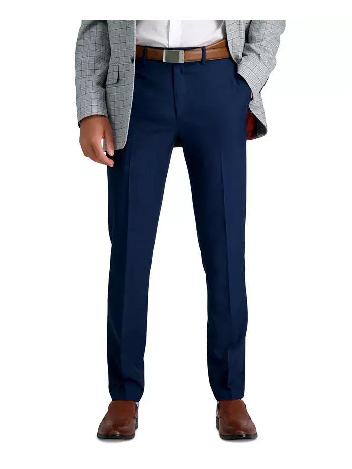 Мужские классические брюки прямого кроя Premium Comfort Slim-Fit с эластичной тканью для комфорта — 2