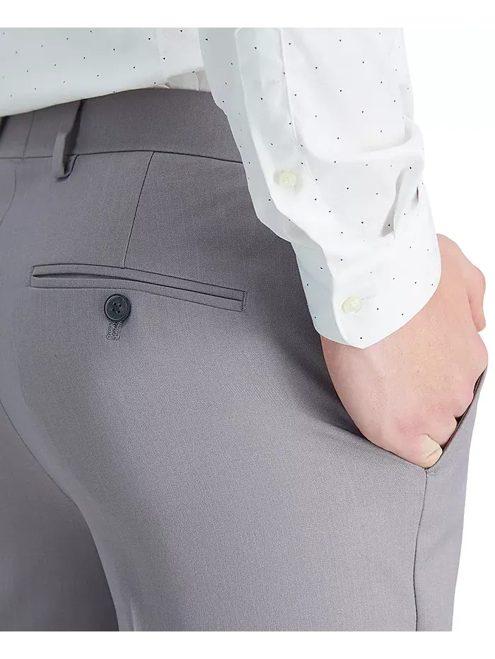 Мужские классические брюки прямого кроя Premium Comfort Slim-Fit с эластичной тканью для комфорта — 6