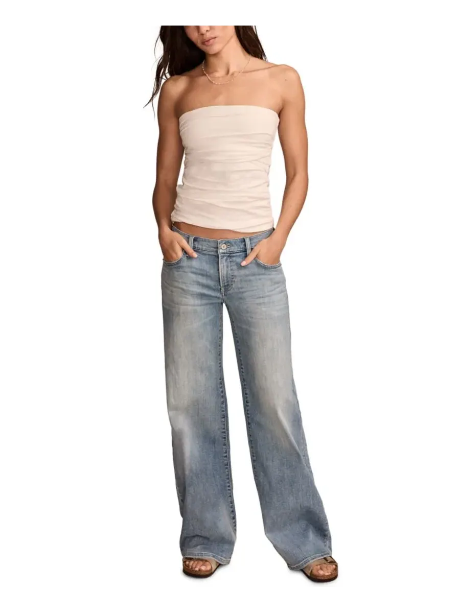 Женские джинсы средней посадки с широкими штанинами Lucky Brand