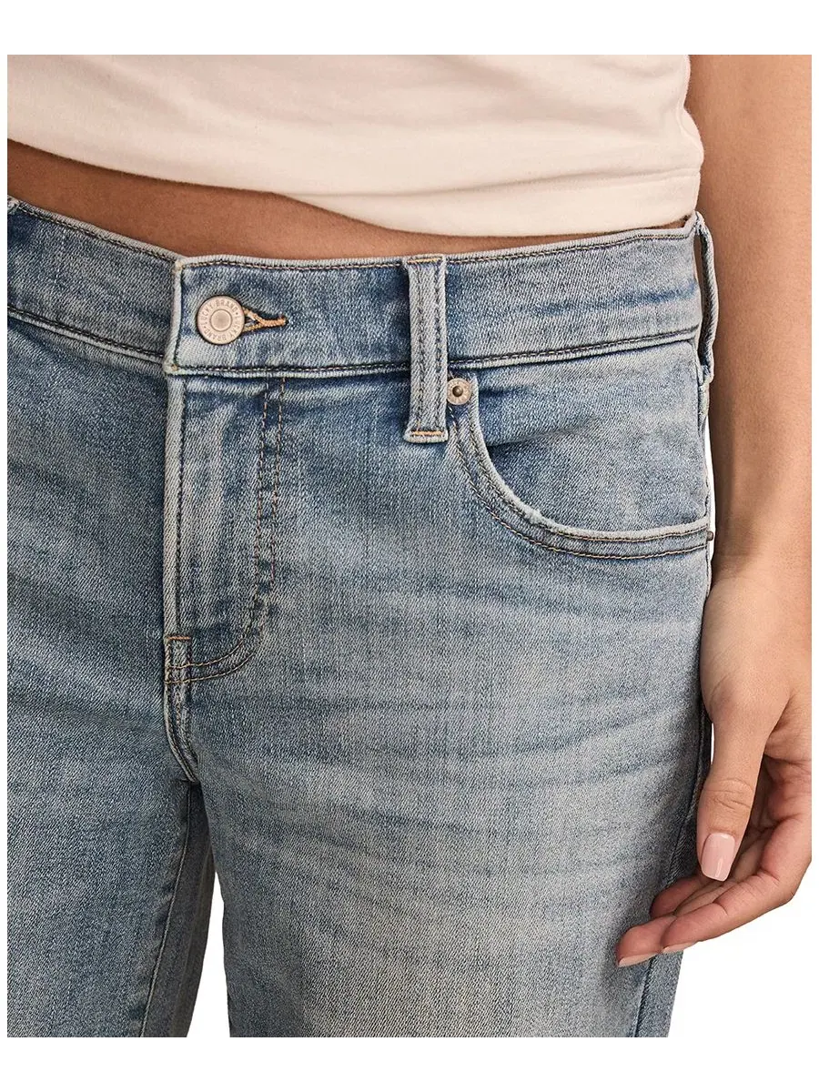 Женские джинсы средней посадки с широкими штанинами Lucky Brand — изображение 4 из 6, индиго