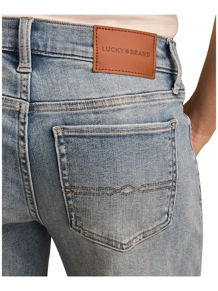 Женские джинсы средней посадки с широкими штанинами Lucky Brand — изображение 5 из 6, индиго