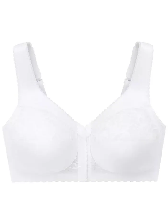 Женский бюстгальтер MagicLift Front Close Support Bra 1200 для полной фигуры больших размеров — изображение 3 из 6, белый