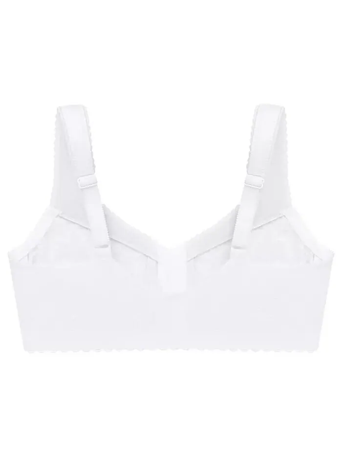 Женский бюстгальтер MagicLift Front Close Support Bra 1200 для полной фигуры больших размеров — изображение 4 из 6, белый