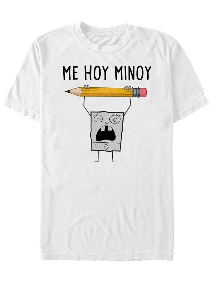 Мужская футболка Me Hoy Minoy с короткими рукавами и круглым вырезом Fifth Sun — изображение 1 из 1, белый