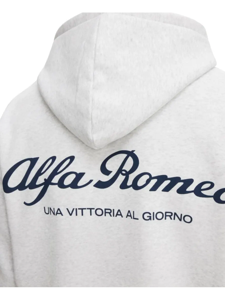 Мужская толстовка с капюшоном в современном стиле Alfa Romeo Cotton On — изображение 4 из 4, кремовый