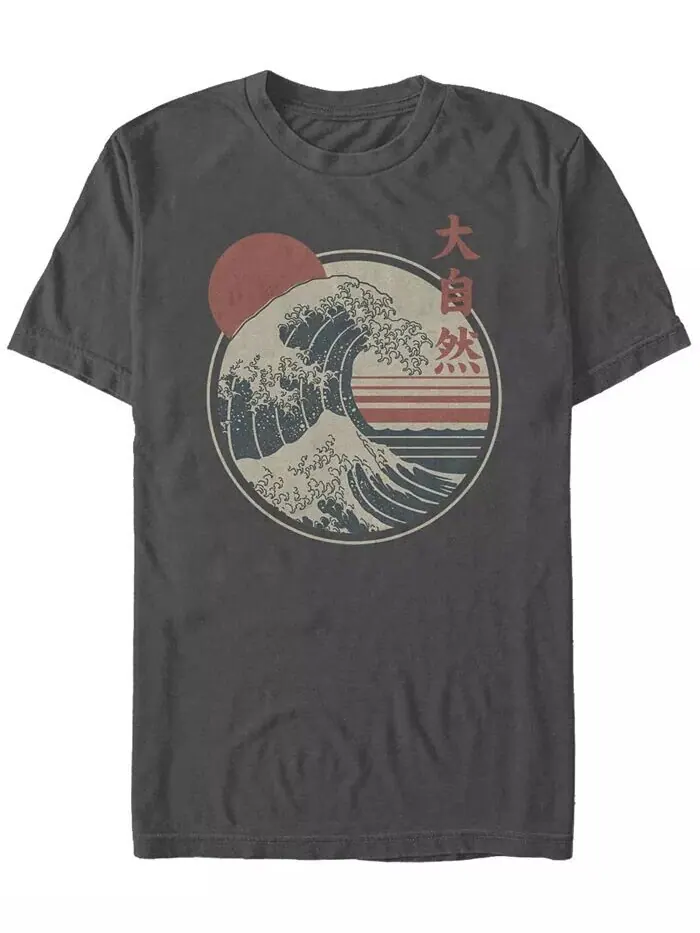 Мужская футболка Great Wave с коротким рукавом и круглым вырезом Fifth Sun