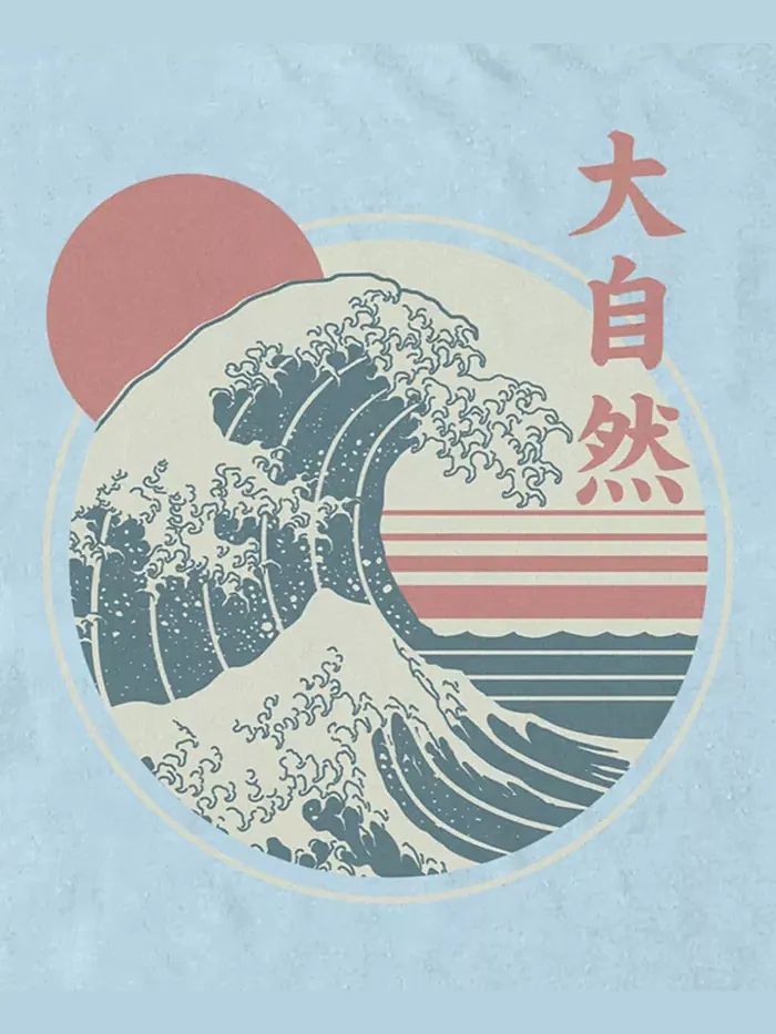 Мужская футболка с коротким рукавом Great Wave Fifth Sun — изображение 3 из 3, синий