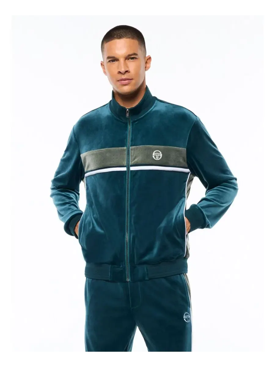 Куртка из велюра Forato Velour Track Jacket Sergio Tacchini — синий
