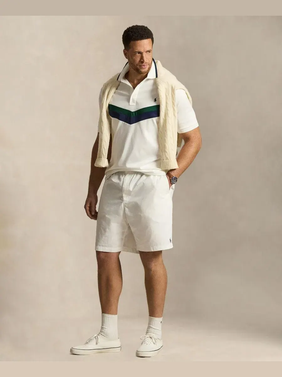 Футболка-поло с коротким рукавом, классический крой Polo Ralph Lauren — изображение 2 из 6, белый
