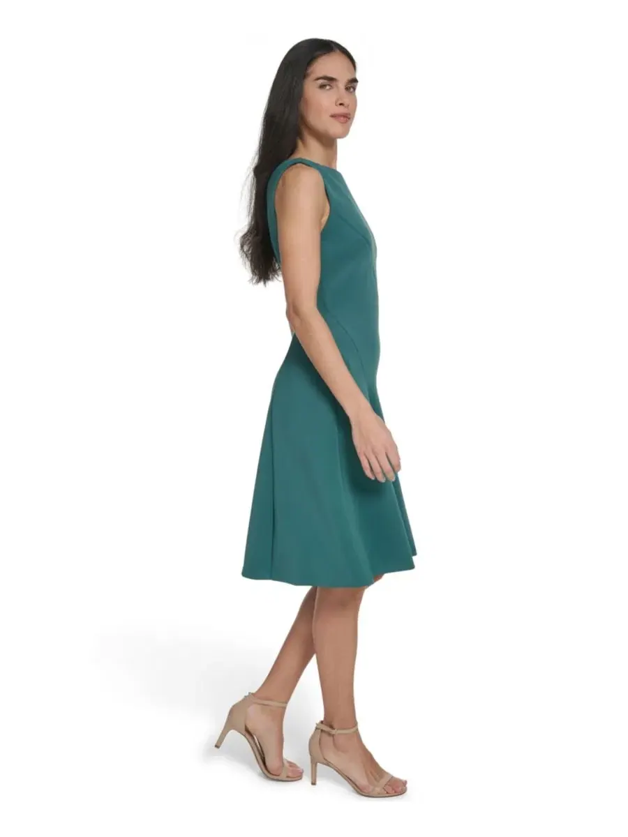 Платье с лодочкой и молнией сзади Calvin Klein — изображение 3 из 5, секуоя