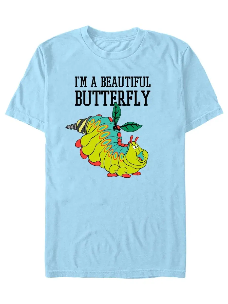 Футболка с коротким рукавом с принтом Heimlich Beautiful Butterfly Fifth Sun — изображение 1 из 3, светлый синий
